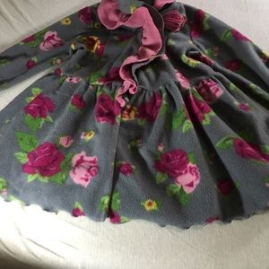 Mack & Co. Girls size 5 Fleece coat peplum waist